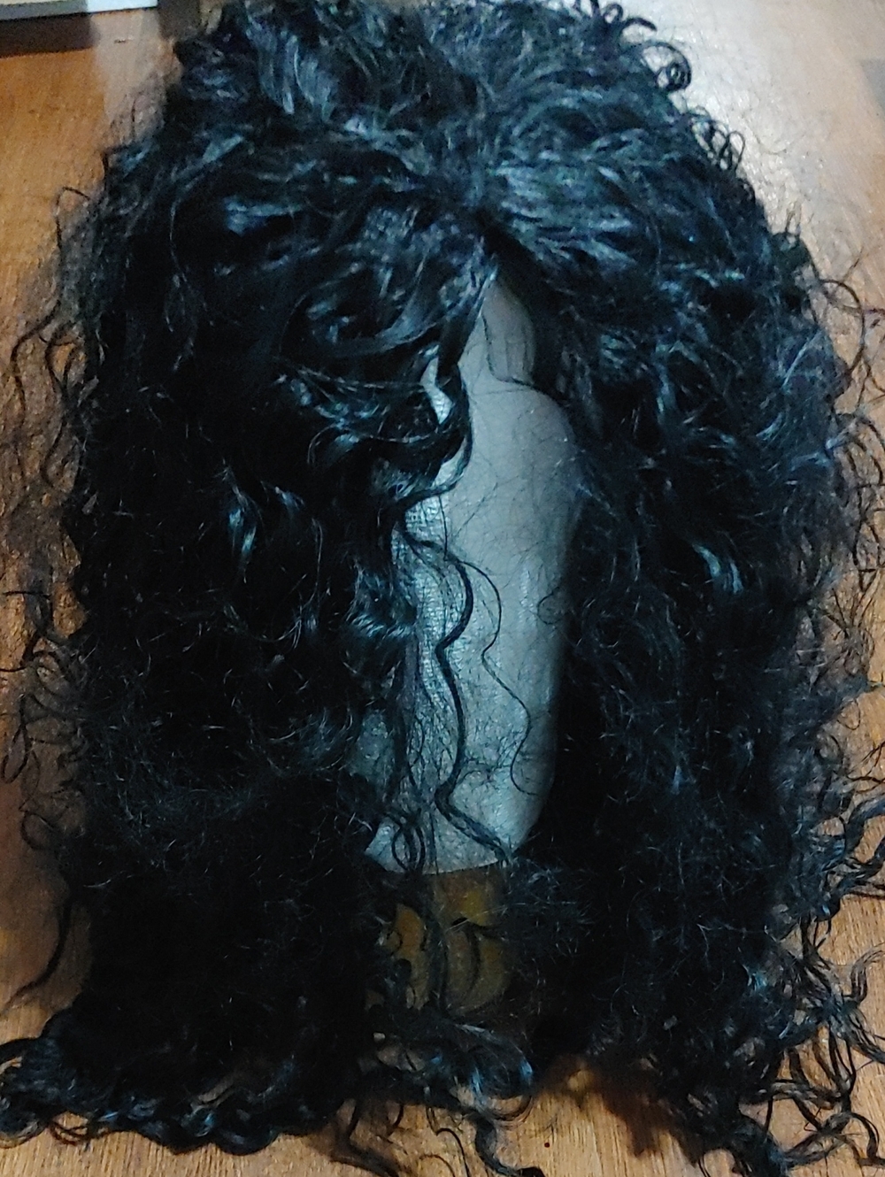 Halloween Black Curly Women's Wig - Natural-Look Hair